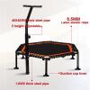 Trampoline 50" Foldable Mini Trampoline, Fitness Rebounder with Adjustable Foam Handle, Exercise Trampoline for Adults Kid Indoor WorkoutLoad 400lb view 3