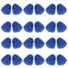 DILIBRA 24Pcs Metallic Cheerleading Pom Poms, Cheerleaders Cheer Pompoms with Baton Handle, Cheering Squad Hand Flower for Adults Team Spirit Sports Game Dancing Party (Blue) view 1