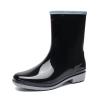 Hbeylia Tall Rain Boots for Women Waterproof Mid Calf Garden Shoes Anti-Slipping Rubber Rainboots Rain Footwear for Ladies Camp Booties for Camping Lawn Care Gardening Muck Mud Yard Work view 1