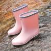 Hbeylia Tall Rain Boots For Women Waterproof Mid Calf Garden Shoes Anti-Slipping Rubber Rainboots Rain Footwear For Ladies Camp Booties For Camping Lawn Care Gardening Muck Mud Yard Work view 3