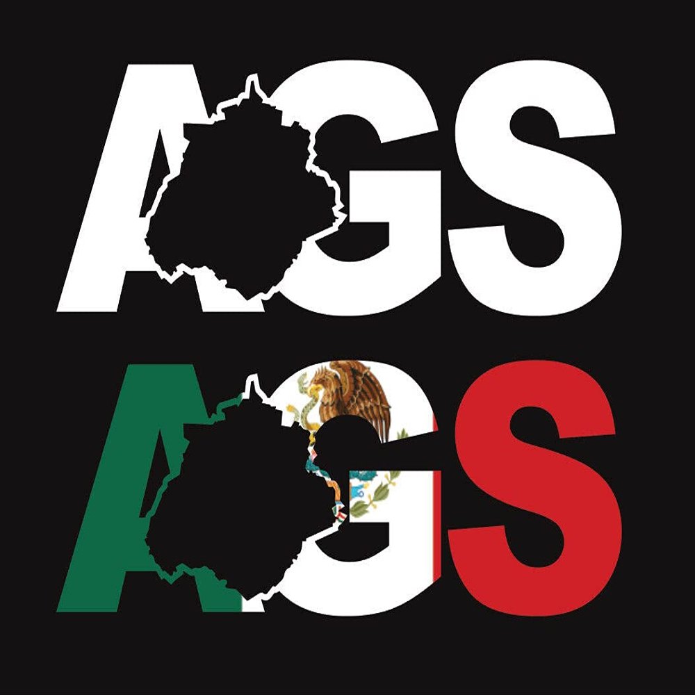 Aguascalientes Letters Decal Mexico AGS Sticker for Car Vinyl Decal Window Truck Car Bumper Sticker Motorcycle White, 6" 24"