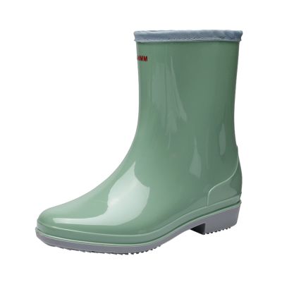 Hbeylia Tall Rain Boots for Women Waterproof Mid Calf Garden Shoes Anti-Slipping Rubber Rainboots Rain Footwear for Ladies Camp Booties for Camping Lawn Care Gardening Muck Mud Yard Work