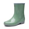 Hbeylia Tall Rain Boots for Women Waterproof Mid Calf Garden Shoes Anti-Slipping Rubber Rainboots Rain Footwear for Ladies Camp Booties for Camping Lawn Care Gardening Muck Mud Yard Work view 4