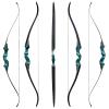 Black Hunter Original Recurve Bows Bow and Arrow for Adults Archery Set Hunting Bow 60" 20-60 lbs Right Hand Wooden Riser with Carbon Arrows and Bow Case for Outdoor Shooting Competition (25 lbs) view 3