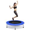 Goplus Mini Folding Trampoline, 36/38 Foldable Fitness Rebounder for Adults, Portable Exercise Trampoline for Indoor Outdoor Activities Workout, Max Load 330LBS (38 Inch, Blue) view 1