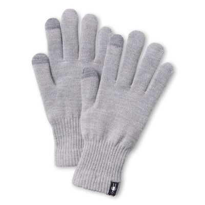 Smartwool Liner Glove For Men and Women Light Gray Heather Medium