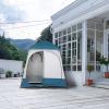VINGLI 2 Room Shower Tent, 7.5 FT Instant Pop Up Shelter with Carrying Bag, Privacy Changing Room Tent,Perfect for Portable Toilet, Camping, Dressing, Outdoor Indoor, Easy Set Up (Blue) view 2