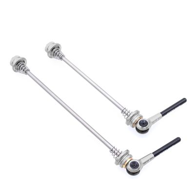 SJHY Bicycle Accessories Ultra Light Quick Release Front Rear Wheel Hub Bike Skewers Titanium Alloy Accessories for Road Bicycle Fixed Axis Bike Parts (Color : Titanium Color)