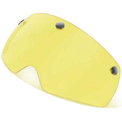 EASTINEAR Magnetic Goggles for Bike Helmets Detachable Visor for Bicycle Helmet Removable Sun Shield for Cycling Helmet (Yellow)