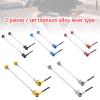 SJHY Bicycle Accessories Ultra Light Quick Release Front Rear Wheel Hub Bike Skewers Titanium Alloy Accessories for Road Bicycle Fixed Axis Bike Parts (Color : Red) view 3
