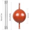 InnoLife Double End Punching Ball Striking Punching Bag Kit, Speed Striking Reflex Kit with Bungee Cords Perfect for Reaction, Agility, and Hand Eye Coordination Training (Brown) view 2