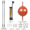 InnoLife Double End Punching Ball Striking Punching Bag Kit, Speed Striking Reflex Kit with Bungee Cords Perfect for Reaction, Agility, and Hand Eye Coordination Training (Brown) view 3