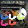 BBTO 6 Pcs Youth Kids Mouth Guard for Sports, Boys Girls Mouth Guard with Case, Mouthguard for Wrestling Boxing Basketball Hockey Football(Classic Style,Red, Blue, White, Black, Yellow, Pink) view 4