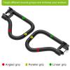SELEWARE Solid Dip Bar Attachment for 2" x 2" with 1" Hole Power Cage Squat Rack, Set of 2 Dip Bar Grip Handles for Strength Training, Double Welding Design, 500 lbs Capacity view 4