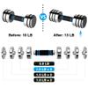 4 Pieces 1.5lb Weight Plates for 10lb Steel Dumbbells (Standard-Finish 41.5lb) view 4