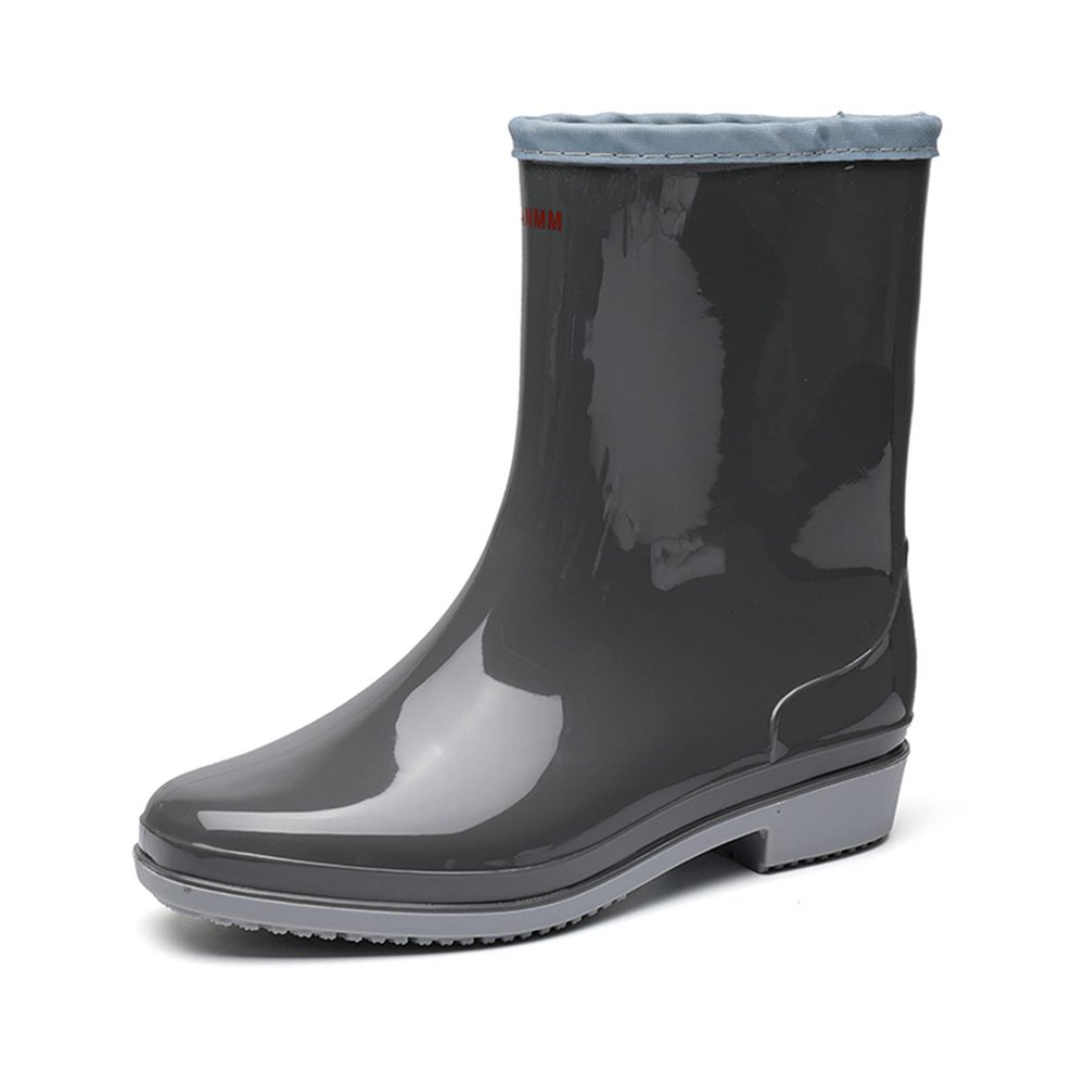 Hbeylia Tall Rain Boots for Women Waterproof Mid Calf Garden Shoes Anti-Slipping Rubber Rainboots Rain Footwear for Ladies Camp Booties for Camping Lawn Care Gardening Muck Mud Yard Work