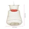 Floating Fish Basket, Sturdy Stainless Steel Collapsible Fishing Net Cage with Spring Door, Portable Foldable Round Metal Fish Trap for Shrimp Crab Trout Outdoor Fishing view 3