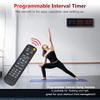 Gym Timer 1.5" LED Interval Timer Workout Timer Clock Stopwatch Timer Count Down/Up with Remote, Home Gym Garage Fitness with Buzzer,Digital Interval Training Timer for Classroom and Outdoor view 4