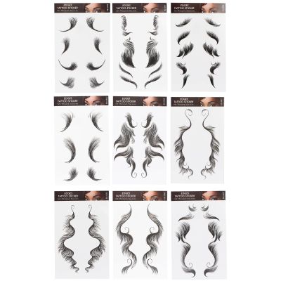Womens Hair Stickers - Realistic Bangs Stickers for High Hairline & Trendy Hairstyles DIY Long Lasting Fake Hairline Sticker for Women Girls(ED-01)