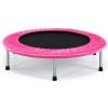 Giantex Folding Mini Trampoline, Portable Recreational Fitness Trampoline for Adults, Kids, Max Load 330lbs, Foldable Indoor Exercise Rebounder Trampoline (Pink) view 1