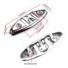 YaeMarine 4-Pack 6" Stainless Folding Cleat Boat Dock Cleat Marine Grade Stainless Steel Folding Cleat Flip-up Dock Cleat view 2