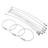 10 Pcs Steel Wire Rope Key Chain Stainless Steel Wire Key Chain Carabiner Cable Key Ring DIY Handicraft Accessories view 1