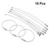 10 Pcs Steel Wire Rope Key Chain Stainless Steel Wire Key Chain Carabiner Cable Key Ring DIY Handicraft Accessories view 2