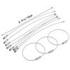 10 Pcs Steel Wire Rope Key Chain Stainless Steel Wire Key Chain Carabiner Cable Key Ring DIY Handicraft Accessories view 3