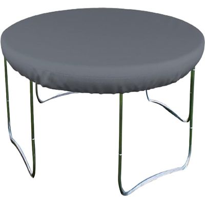 Covers & All Round Trampoline Cover, 12 Oz Waterproof UV & Weather Resistant, All Season Protector Outdoor Games Fitness Sports Cover for Garden Lawn, with Elastic (144" Diameter x 4" H, Grey)