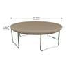 Covers & All Round Trampoline Cover, 12 Oz Waterproof UV & Weather Resistant, All Season Protector Outdoor Games Fitness Sports Cover for Garden Lawn, with Elastic (192" Diameter x 4" H, Beige) view 2