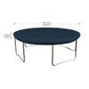 Covers & All Round Trampoline Cover, 12 Oz Waterproof UV & Weather Resistant, All Season Protector Outdoor Games Fitness Sports Cover for Garden Lawn, with Elastic (144" Diameter x 4" H, Blue) view 2
