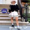Avidlove Womens Pleated Skirt School Uniform Skirt Mini Skirt Pleated Cheer Skirt (White Medium) view 3