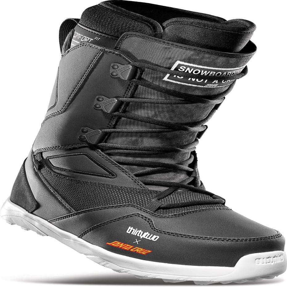 Thirty Two Light X Santa Cruz Mens Snowboard Boots Black Raw Sz 9