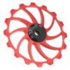 Keenso Bike Derailleur Pulley, Aluminum Alloy Mountain Bike Rear Derailleur Pulley 16T Derailleur Pully Bearing Wheel Guidess Wheel for Mountain Bike Road Bike (red) view 3