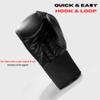 Geezers Boxing TRG Training Glove, Hook and Loop, Ideal for Men, Women and Juniors, Sparring, Punching Bag and Focus Mitts Workout (16oz, Black) view 3