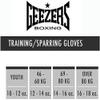 Geezers Boxing TRG Training Glove, Hook and Loop, Ideal for Men, Women and Juniors, Sparring, Punching Bag and Focus Mitts Workout (16oz, Black) view 4