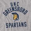 University of North Carolina Greensboro Official UNCG Logo Unisex Adult T-Shirt, Athletic Heather, 4X-Large view 2