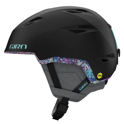 Giro Envi Spherical MIPS Ski Helmet - Snowboard Helmet for Women - Matte Black Data Mosh - S (52-55.5cm)