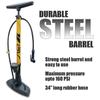 BV Bicycle Ergonomic Bike Floor Pump with Gauge & Smart Valve Head, 160 psi, Automatically Reversible Presta and Schrader view 3