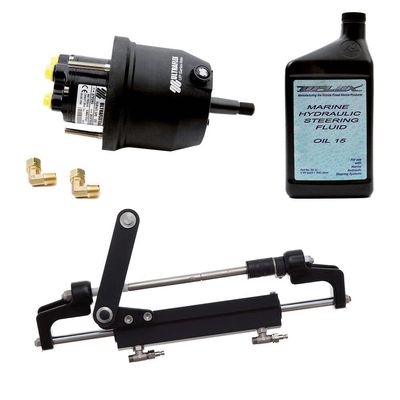 Uflex HYCO 1.1 Front Mount OB System up to 175HP - includes UP20 FM Helm, 2qts of Oil, UC95-OBF Cylinder