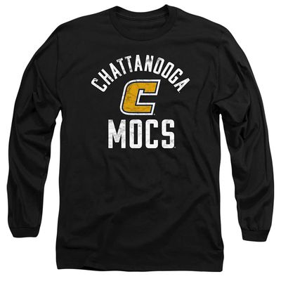 University of Tennessee at Chattanooga Official UTC Mocs Logo Unisex Adult Long-Sleeve T Shirt,Black, 2X-Large