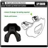 COOLLO SPORTS Lip Guard Mouthguard MAXX/Might Football and High Impact Sports Lip Protector for Adults & Youth (Strap Included) (Golden White Fangs -(One Layer), with Case (Adult 8+)) view 3