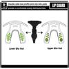 COOLLO SPORTS Lip Guard Mouthguard MAXX/Might Football and High Impact Sports Lip Protector for Adults & Youth (Strap Included) (Golden White Fangs -(One Layer), with Case (Adult 8+)) view 4