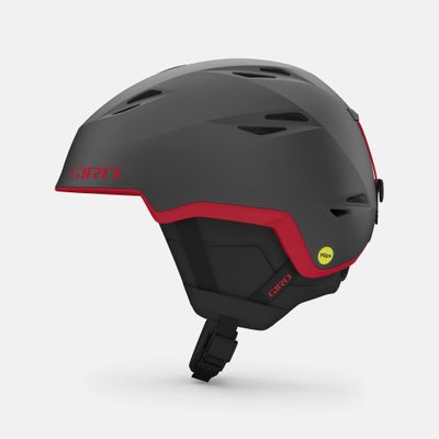 Giro Grid Spherical Snow Helmet - Matte Graphite/Red - Size M (55.5-59cm)