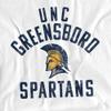University of North Carolina Greensboro Official UNCG Logo Unisex Adult T-Shirt, White, 5X-Large view 2