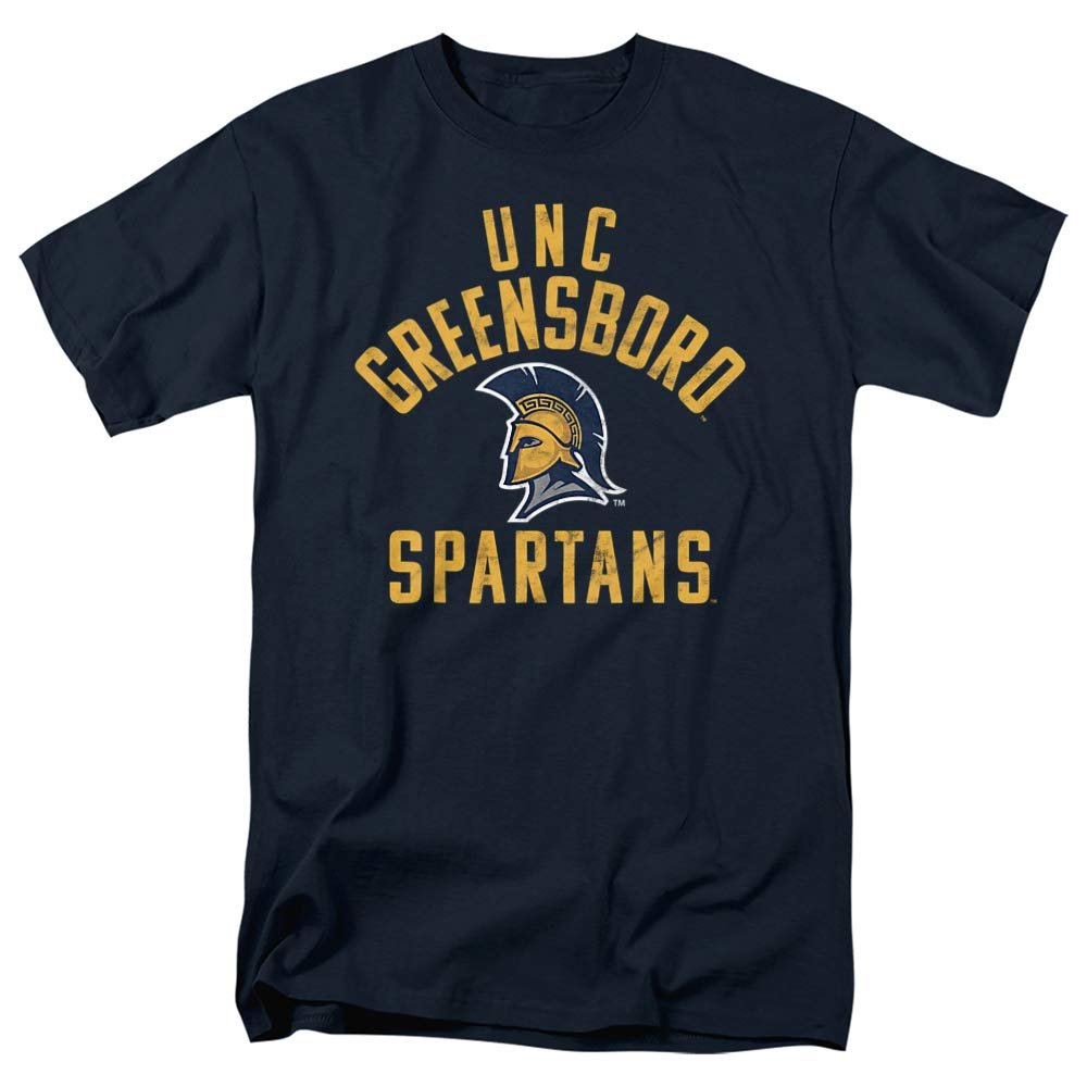 University of North Carolina Greensboro Official UNCG Logo Unisex Adult T-Shirt, Navy, 4X-Large