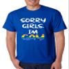 ALLNTRENDS Sorry Girls I'm Gay Shirt Pride t-Shirt LGBT Support Men's T Shirt (XL, Royal Blue) view 1
