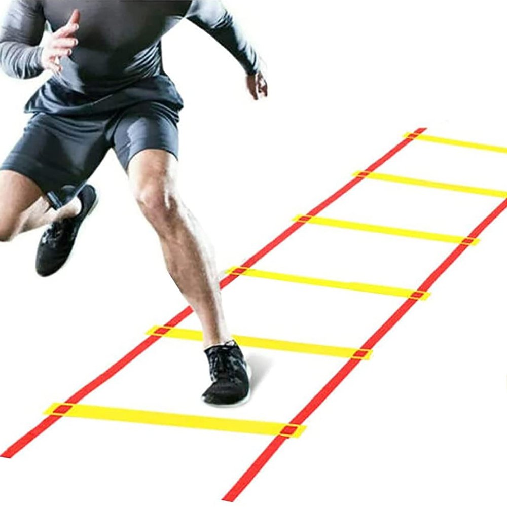 Agility Ladder Flexibility Agility Ladder, Cones Football Training Equipment, Speed Agility Training Set, for Indoor/Outdoor Personal Training(Size:4m)