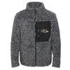Outerstuff NFL Girls Youth (7-16) Long Sleeve Teddy Fleece Full Zip Jacket, Baltimore Ravens, Large (14) view 1