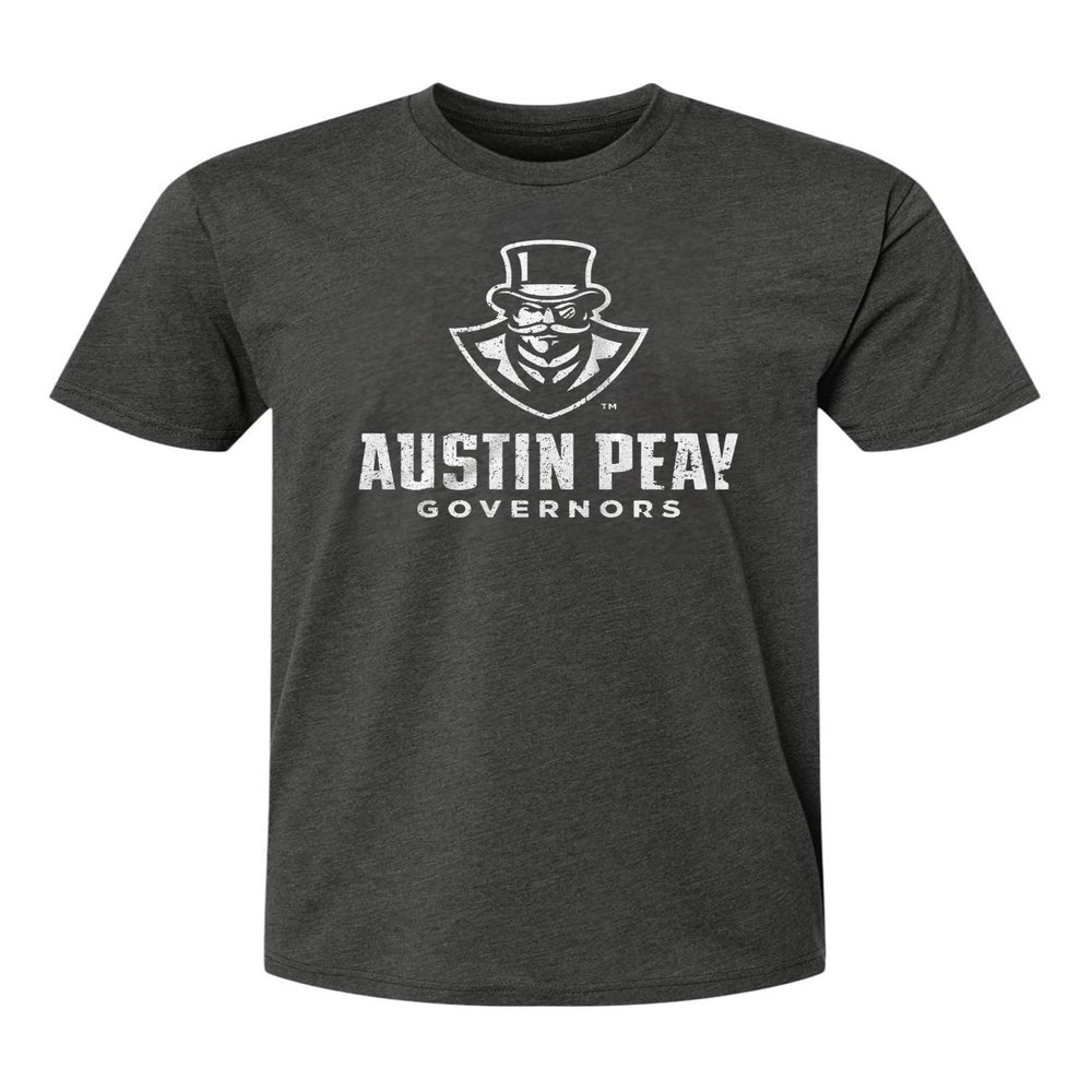 Austin Peay State University Apparel Governors Shirt Officially Licensed Premium Super Soft Heather Charcoal Grey T Shirt Comfy Tee for Men and Women (Small)